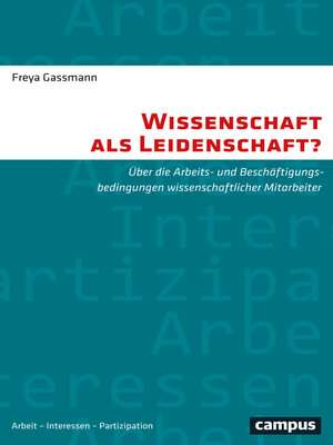 cover image of Wissenschaft als Leidenschaft?
